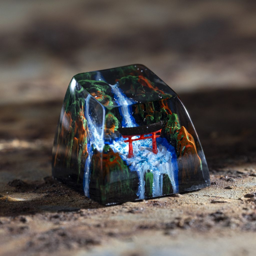 Autumn Torii Gate Keycap, Japanese Gate